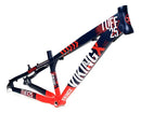 Quadro Vikingx Tuff X-25 Aro 26 Aluminio Dirt Jump Bike Cor Roxo/Laranja