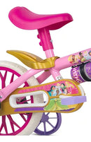 Bicicleta Infantil Aro 12 Menina Princesa Disney Nathor Lind Cor Rosa