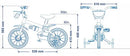 Bicicleta Infantil Menina Aro 12 Nathor Flower Rosa 2 4 Anos