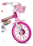 Bicicleta Infantil Menina Aro 12 Nathor Flower Rosa 2 4 Anos