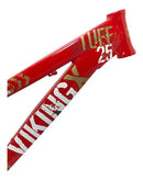 Quadro Alumínio Aro 26 Vikingx Dirt Jump Bike Tuff X-25 Cor Vermelho