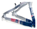 Quadro Vikingx Tuff X-25 Aro 26 Aluminio Dirt Jump Bike Cor Prata/Azul