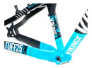 Quadro Vikingx Tuff X-25 Aro 26 Aluminio Dirt Jump Bike Cor Preto/Azul