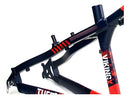 Quadro Vikingx Tuff X-25 Aro 26 Aluminio Dirt Jump Bike Cor Roxo/Laranja