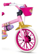 Bicicleta Infantil Aro 12 Menina Princesa Disney Nathor Lind Cor Rosa