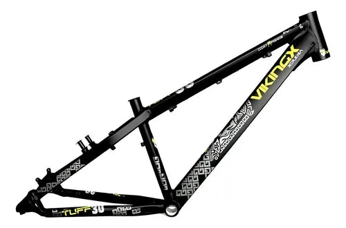 Quadro Vikingx Dirt Jump Tuff X-30 Alumínio - Preto